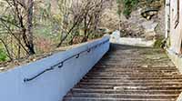 Escalier Montée Hoche entre le 4ème et le 1er arrondissement du quai Joseph Gillet à la rue de la Poudrière