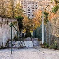 Escaliers entre la rue d’Ypres et l’impasse Chazière (Lyon 4ème)