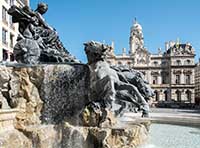 Fontaine Bartholdi par Frédéric Auguste Bartholdi (1834-1904) Place des Terraux à Lyon