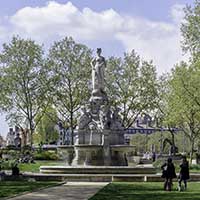 Fontaine Morand par Guillaume Bonnet (1820-1874) en 1865 Place Maréchal Lyautey Lyon 6ème