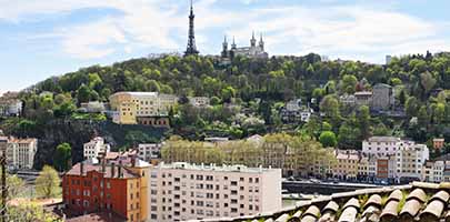 Panorama de Fourvière et La Sarra vu depuis La Croix Rousse