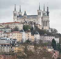 Basilique de Fourvière vue depuis Perrache