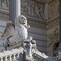 Charles Dufraine (1827-1900) Lion de Judas (tribu de) Détail de la façade de la Basilique de Fourvière Lyon 5ème