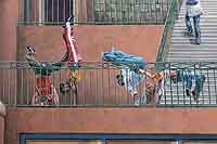 Les jeunes acrobates - Mur des Canuts Boulevard des Canuts Lyon 4ème