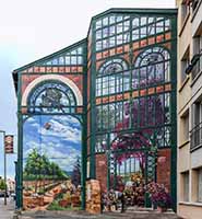 Fresque des Roses à Champagne au Mont d’Or par Cité Création (2015)