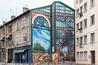 Fresque des Roses à Champagne au Mont d’Or par Cité Création (2015)