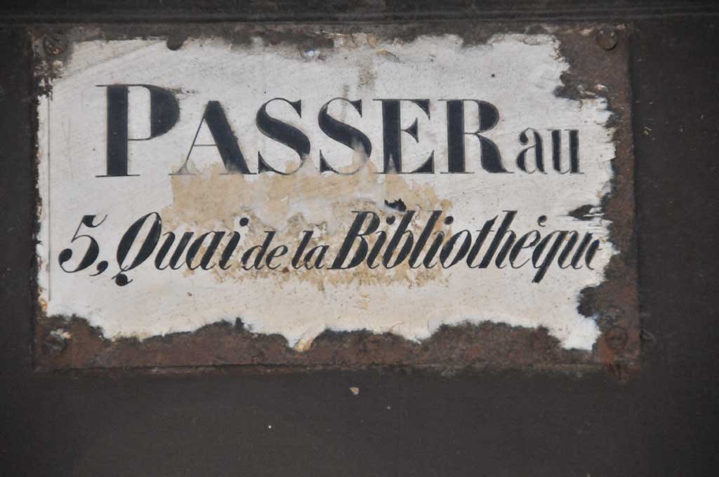 Note sur la porte du 3, rue Saint Jean Lyon 5ème