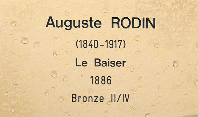 le Baiser de Rodin à la Fondation Pierre Gianadda, Martigny SUISSE