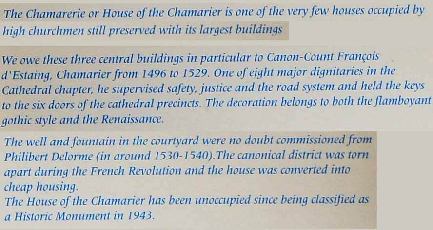 The Chamarier's House built in 1498