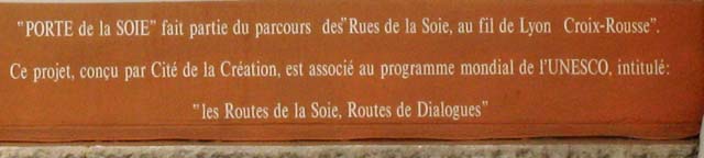 Informations sur la Fresque de la route de la Soie Clos Jouve Lyon 1er