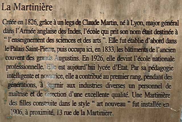 La Martinière Lyon 1er