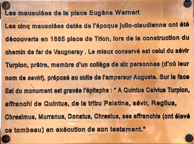 Mausolées Place Eugène Wernert