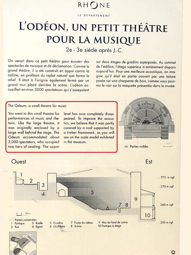 leThéatre de l'Odéon Fourvière Lyon 5ème