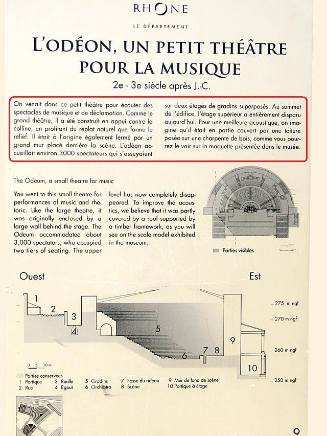 leThéatre de l'Odéon Fourvière Lyon 5ème