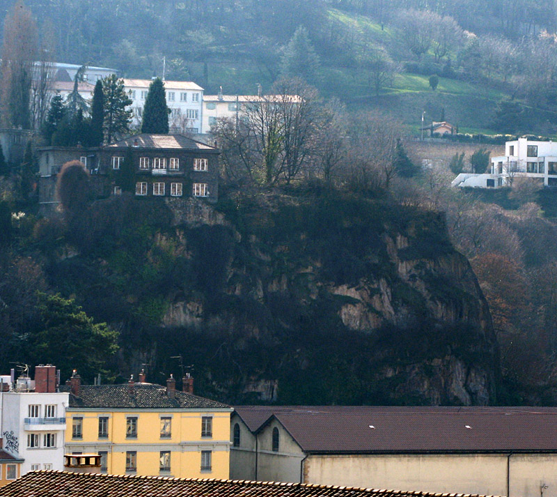 "Pierre Scize" location before being used as a quarry