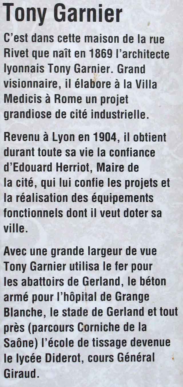 Tony Garnier 1869-1948