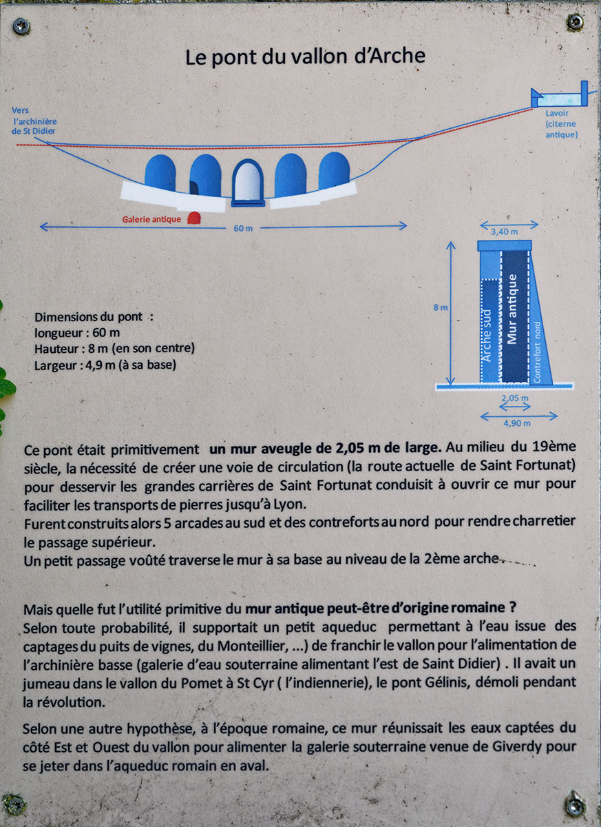 Pon du Vallon d'Arche - Saint Didier - Route de Saint Fortunat