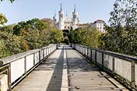 Passerelle des Quatre-Vents - Parc des Hauteurs derrière Fourvière