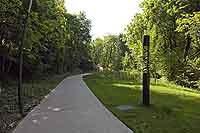 Parc du Vallon, depuis le sud du "Chateau" à l’avenue Rosa Parks (1913-2005) - La Duchère Lyon 9ème