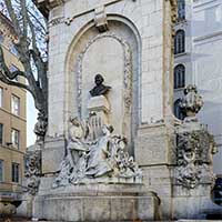 Monument au Docteur Gailleton (1829-1904) par André Vermare (1869-1949) Buste de L.Gratien 1959 Lyon 2ème