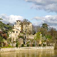 Le Châtelard sur l’île Barbe