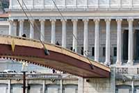 Palais de Justice Quai Romain Rolland et passerelle du Palais Lyon 5ème