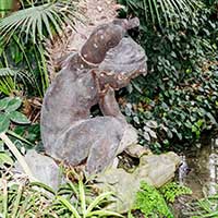 "L’Asie" Fonte de fer (Fonderies du Val d’Osne en Haute Marne) de Mathurin Moreau dans la grande serre du Parc de la Tête d’Or