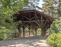 Pont couvert au parc de la Tête d’Or Lyon 6ème