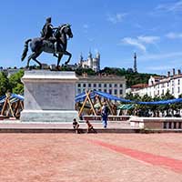 Louis XIV Roi de France (1638-1715) par Lemot (2025) Place Bellecour Lyon 2ème