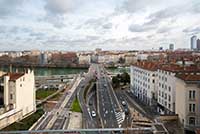 Place Michel Servet Sortie Est des tunnels de la Croix-Rousse Lyon 1er