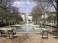 Les bassins Place Bellecour Lyon 2ème