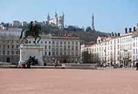 Place Bellecour, vue vers l’ouest Lyon 2ème