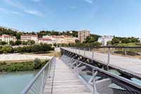 Passerelle de la Paix (mars 2014 - 220m ) reliant Saint Clair (Caluire) à la Cité Internationale (Lyon 6ème)(2014)