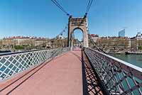 Passerelle du Collège sur le Rhône Lyon (1844)