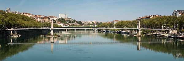 Passerelle du Collège sur le Rhône Lyon (1844)