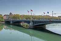 Pont Lafayette sur le Rhône Lyon (1890)