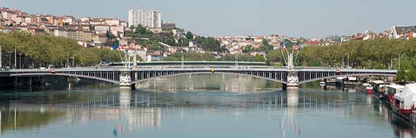 Pont Lafayette sur le Rhône Lyon (1890)