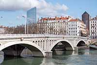 Pont Wilson sur le Rhône Lyon (1918)