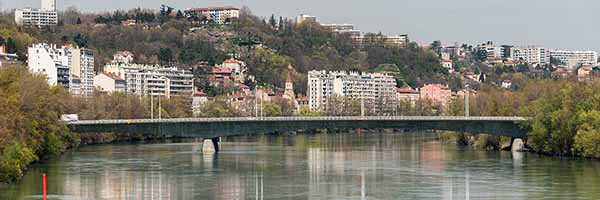 Pont Winston Churchill sur le Rhône Lyon (1982)