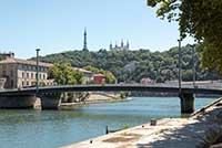 Pont Général Koenig sur la Saône Lyon (1971)