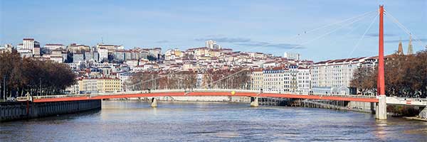 Passerelle du Palais de Justice sur la Saône Lyon (1983)