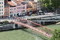 Passerelle de l’homme de la roche sur la Saône Lyon (1989)