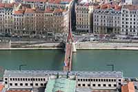 Passerelle du Palais de Justice sur la Saône Lyon (1983)