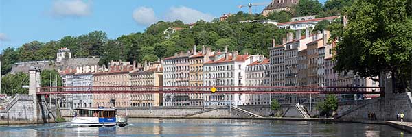 Passerelle Saint Vincent (1832) sur la Saône Lyon