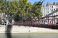 Passerelle Saint Vincent (1832) sur la Saône Lyon