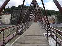 Passerelle de l’homme de la roche sur la Saône Lyon (1989)