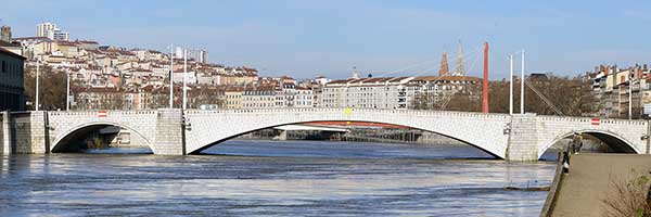 Pont Bonaparte sur la Saône Lyon (1950)