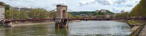 Pont Masaryk sur la Saône Lyon 9ème (1831)