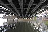 Viaduc (Autoroute) de la Mulatière sur la Saône Lyon (Deux ponts autoroutiers et un Viaduc S.N.C.F.)(1936)