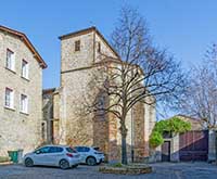 Place de la Chapelle - Abside Chapelle Saint Fortunat - Rue Victor Hugo Saint Fortunat